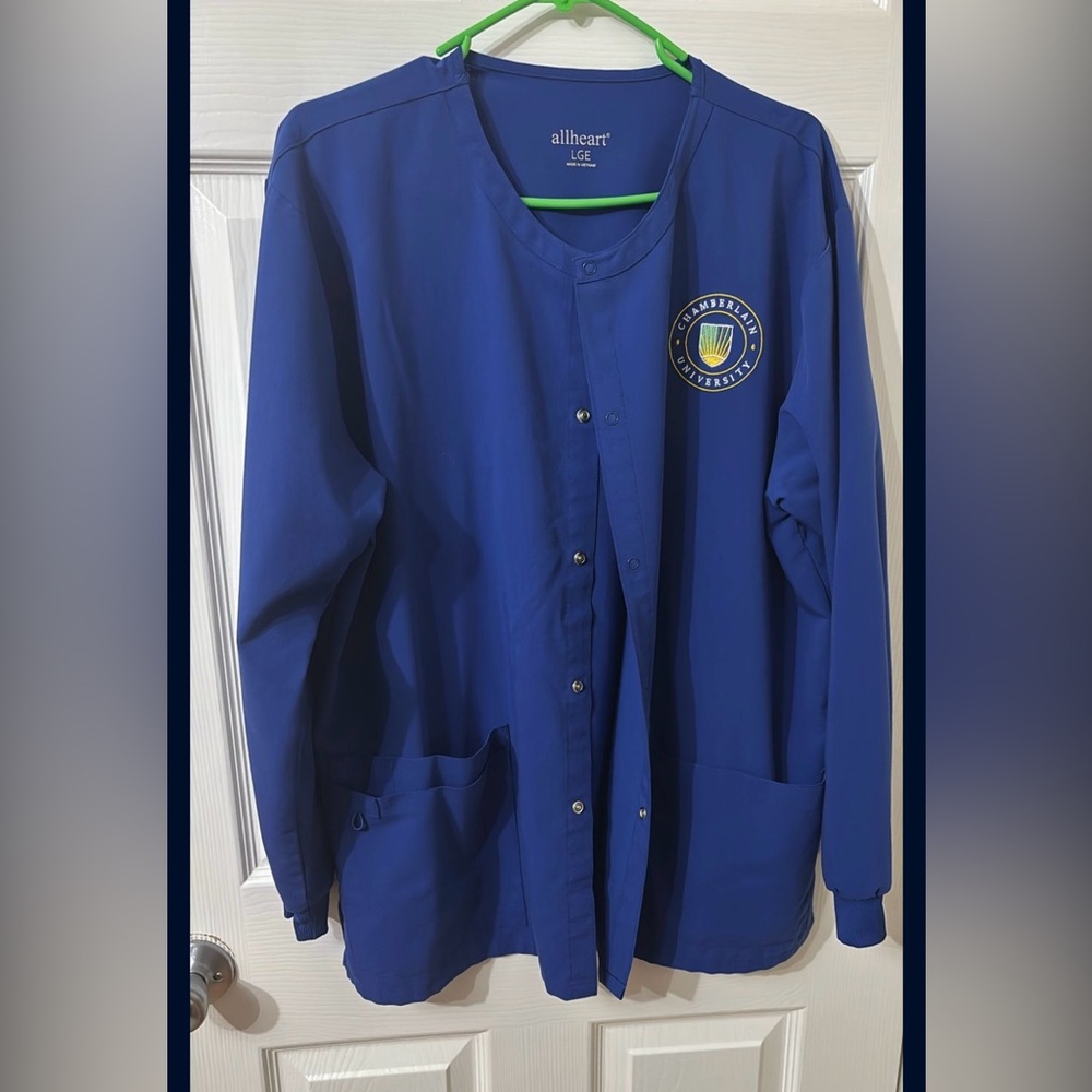 Allheart Women's Royal Blue Button-Up Jacket